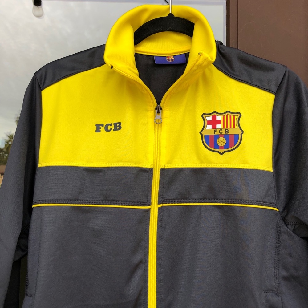 FCB Football Club Barcelona Yellow/Grey Jacket S